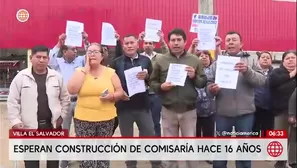 Villa el Salvador: vecinos exigen comisaría ofrecida hace 16 años/ América Noticias