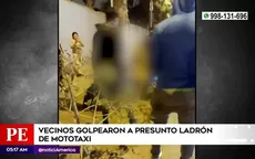 Villa El Salvador: Vecinos golpearon a presunto ladrón de mototaxi - Noticias de kalimba
