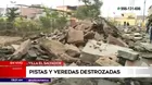 Villa El Salvador: Vecinos reclaman a municipio por pistas y veredas destrozadas