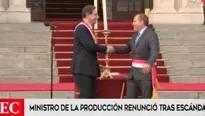 Daniel Córdova renunció al Misterio de la Producción. Foto: captura de TV