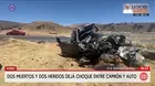 Violento accidente en Puno deja dos muertos y dos heridos