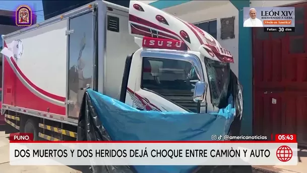 Violento accidente en Puno deja dos muertos y dos heridos. Foto: América Noticias Violento accidente en Puno deja dos muertos y dos heridos. Foto: América Noticias