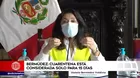 Violeta Bermúdez: La cuarentena está considerada solo para 15 días