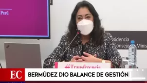 Presidenta del Consejo de Ministros Violeta Bermúdez dio un balance de su gestión. Video: América