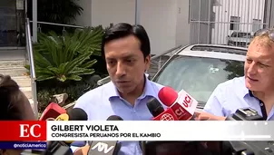 El congresista de la bancada Contigo, Gilbert Violeta. Foto: América Noticias