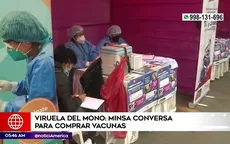 Viruela del mono: Minsa conversa para comprar vacunas - Noticias de vacunas