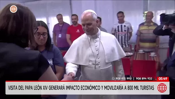 Visita del papa León XIV al Perú generaría 300 millones de soles. Foto: América Noticias Visita del papa León XIV al Perú generaría 300 millones de soles. Foto: América Noticias