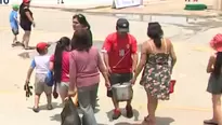 Familias llegaron con sus ollas con comida y mascotas al balneario chorrillano.