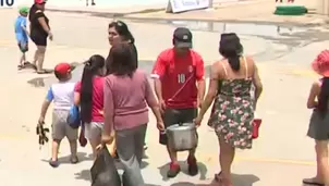 Familias llegaron con sus ollas con comida y mascotas al balneario chorrillano.