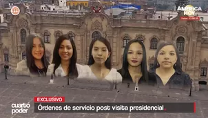 Registros muestran que jóvenes visitaron el Despacho Presidencial y luego obtuvieron contratos con el Estado. Algunas reuniones fueron en feriados y fuera de horario laboral. Video: Cuarto Poder