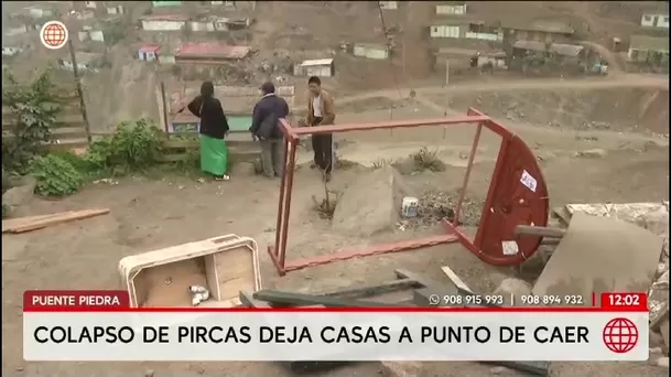 Vivienda queda a punto de caer en Puente Piedra/ América Noticias