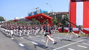 Desfile militar. Foto: Presidencia.