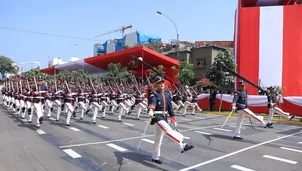 Desfile militar. Foto: Presidencia.