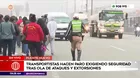 EN VIVO | Paro de transportistas por ataques de extorsionadores