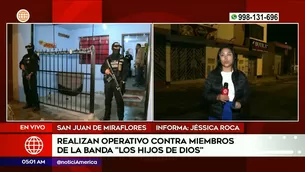 Operativo en San Juan de Miraflores. Foto y video: América Noticias