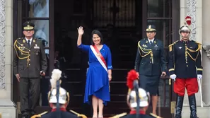 Presidenta Keiko Fujimori se dirige a Palacio tras dar su mensaje a la nación. / Foto: Presidencia / Video: América Noticias-Canal N