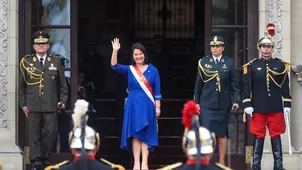 Presidenta Keiko Fujimori se dirige a Palacio tras dar su mensaje a la nación. / Foto: Presidencia / Video: América Noticias-Canal N