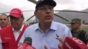 El presidente Vizcarra llegó al distrito de Aplao. Foto: Captura de TV