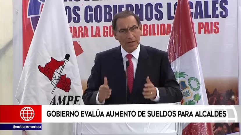 Vizcarra: Gobierno evalúa aumento de sueldo para alcaldes "de manera racional"