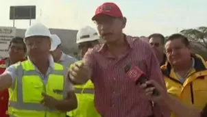 Vizcarra inspecciona zonas afectadas por desborde de río. Foto: Captura de TV