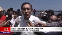 Vizcarra: "Pedro Olaechea usurpa funciones si firma como presidente del Congreso". Foto y video: América Noticias