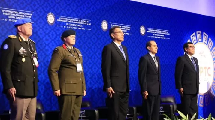"Vivimos un escenario internacional complejo, marcado por conflictos y problemas", dijo Vizcarra. Foto: Presidencia "Vivimos un escenario internacional complejo, marcado por conflictos y problemas", dijo Vizcarra. Foto: Presidencia
