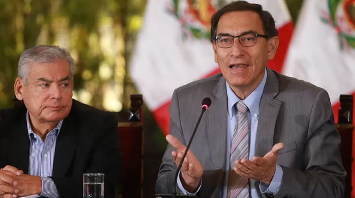 Martín Vizcarra y César Villanueva. Foto: Andina Martín Vizcarra y César Villanueva. Foto: Andina