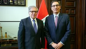 Martín Vizcarra y Luis Almagro (Foto: Presidencia)