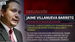 Vladimir Cerrón y Patricia Benavides son mencionados en las recientes declaraciones de Jaime Villanueva - Foto y video: Canal N