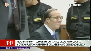 Vladimiro Montesinos absuelto en caso Pedro Huilca. Foto y video: América Noticias