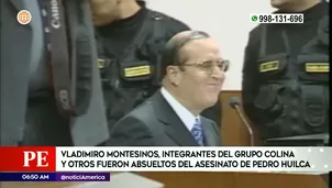 Vladimiro Montesinos absuelto en caso Pedro Huilca. Foto y video: América Noticias