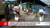 Casos de coronavirus en mercado de Villa María del Triunfo.