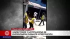 VMT: Inspectores y mototaxistas se enfrentaron a pedradas durante intervención