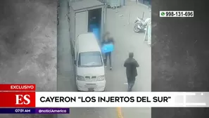 Cámaras de vigilancia captaron el robo de los delincuentes.