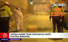 VMT: Motociclista muere tras impactar contra baranda - Noticias de plaza-mayor