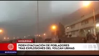 Volcán Ubinas: cenizas se expanden y dejan más de 3 mil afectados y damnificados. Foto y video: América