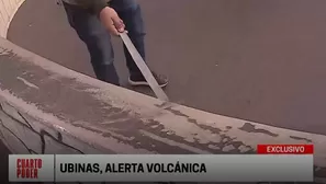 Cenizas inundan poblados cercanos al volcán Ubinas.