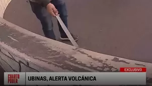 Cenizas inundan poblados cercanos al volcán Ubinas.