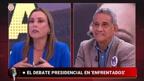 Fiorella Molinelli y Mesías Guevara debaten propuestas. Video: América Multimedia