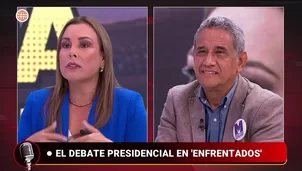 Fiorella Molinelli y Mesías Guevara debaten propuestas. Video: América Multimedia
