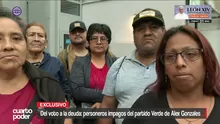 Cientos de personeros denunciaron que no les pagaron los 100 soles que les prometieron por cuidar los votos del Partido Demócrata Verde el día de las elecciones. Aunque se organizaron polladas para juntar ese dinero, los dirigentes del partido no responden. Video: Cuarto Poder