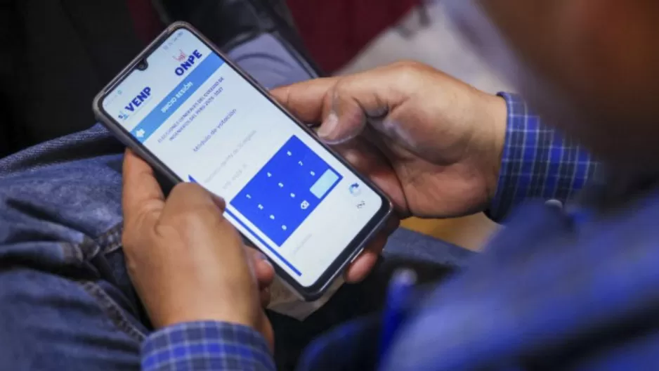 Voto electrónico. Foto: ONPE