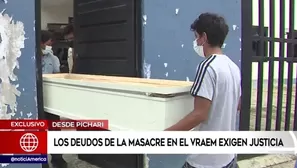 Los cadáveres fueron trasladados a la Morgue de Pichari en el Cusco