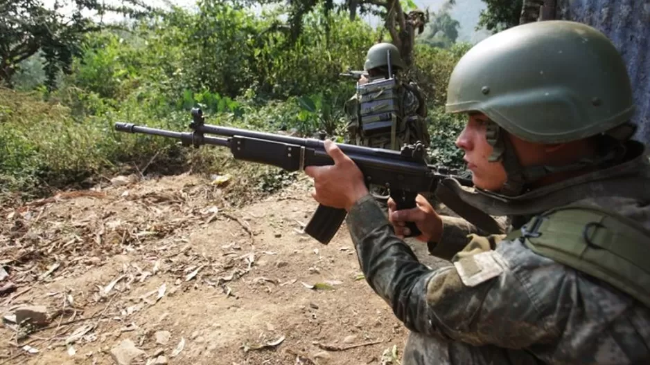 Nuevo enfrentamiento entre militares y terroristas en el Vraem. Foto: Andina.