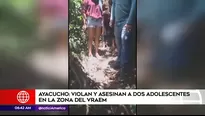 Asesinan a menores de edad en el Vraem.