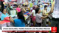 ¡Vuelta al cole! Padres gastan más de 700 soles en útiles