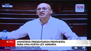 Ley agraria. América Noticias