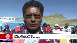 Walter Aduviri, gobernador regional de Puno