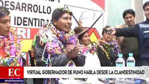 Walter Aduviri, virtual gobernador regional de Puno.