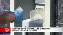 Bono se entregará a partir del 10 de octubre.